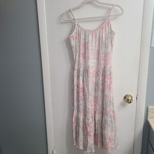Terzo Millennio Womens Spring/Summer Style Travel Beach Tropical TIER Dress Sz M